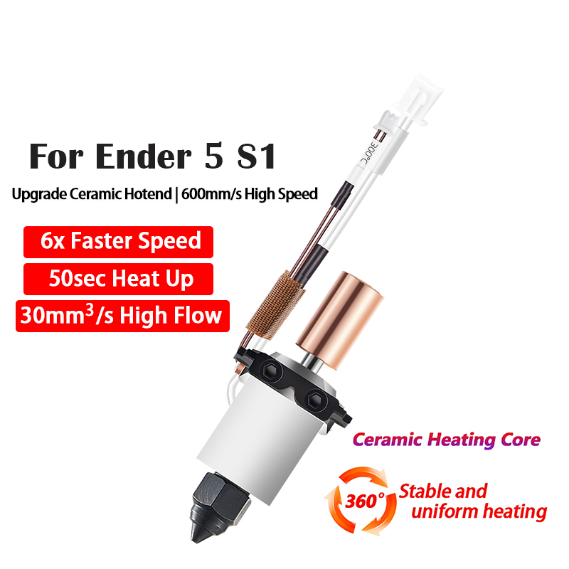 High Flow Ceramic Hotend - Ender 5 S1 Pro Yüksek Akışlı