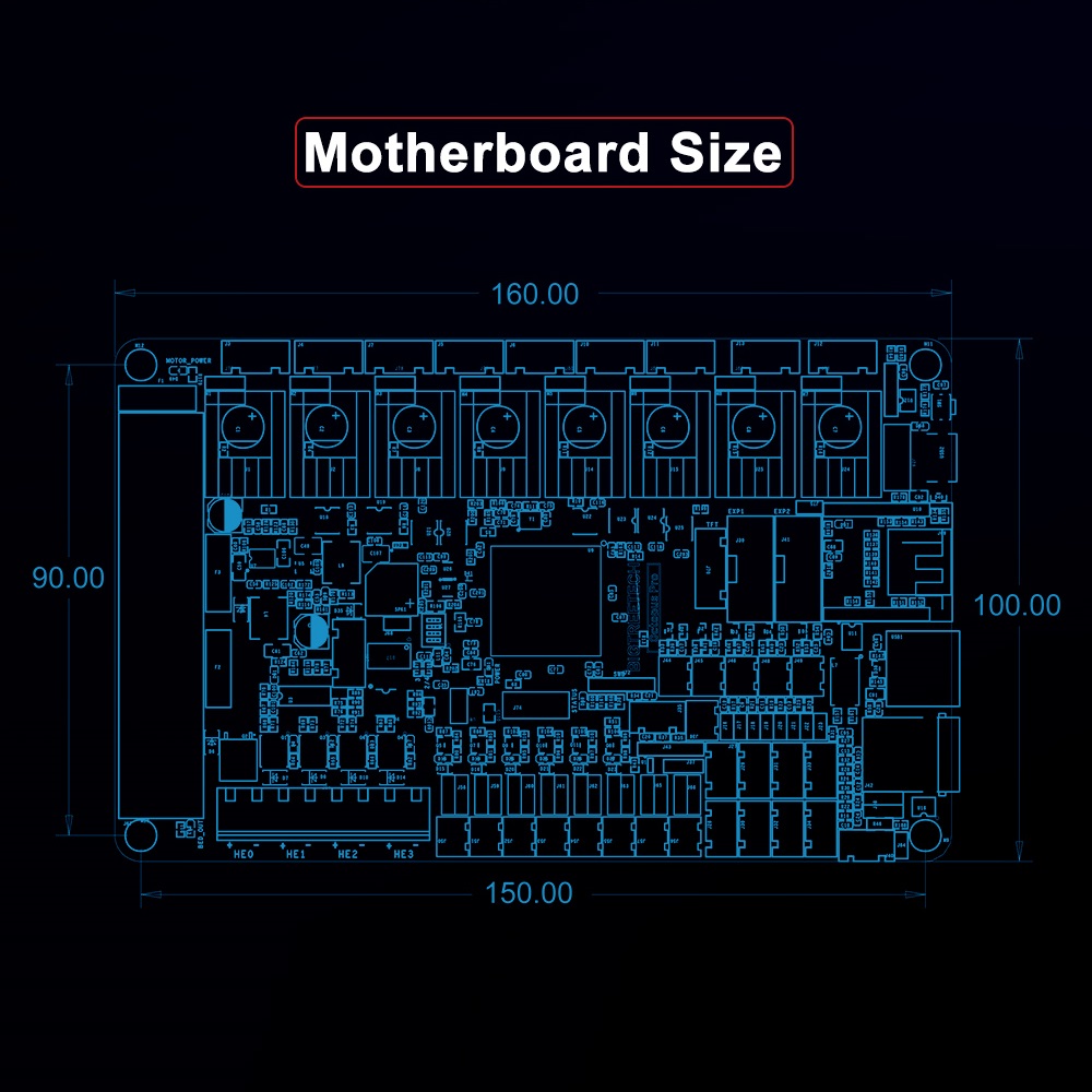 BIGTREETECH ahtapot Pro 3D yaz - Octopus Pro V1.1 Motherboard incelemesi ve fiyatı