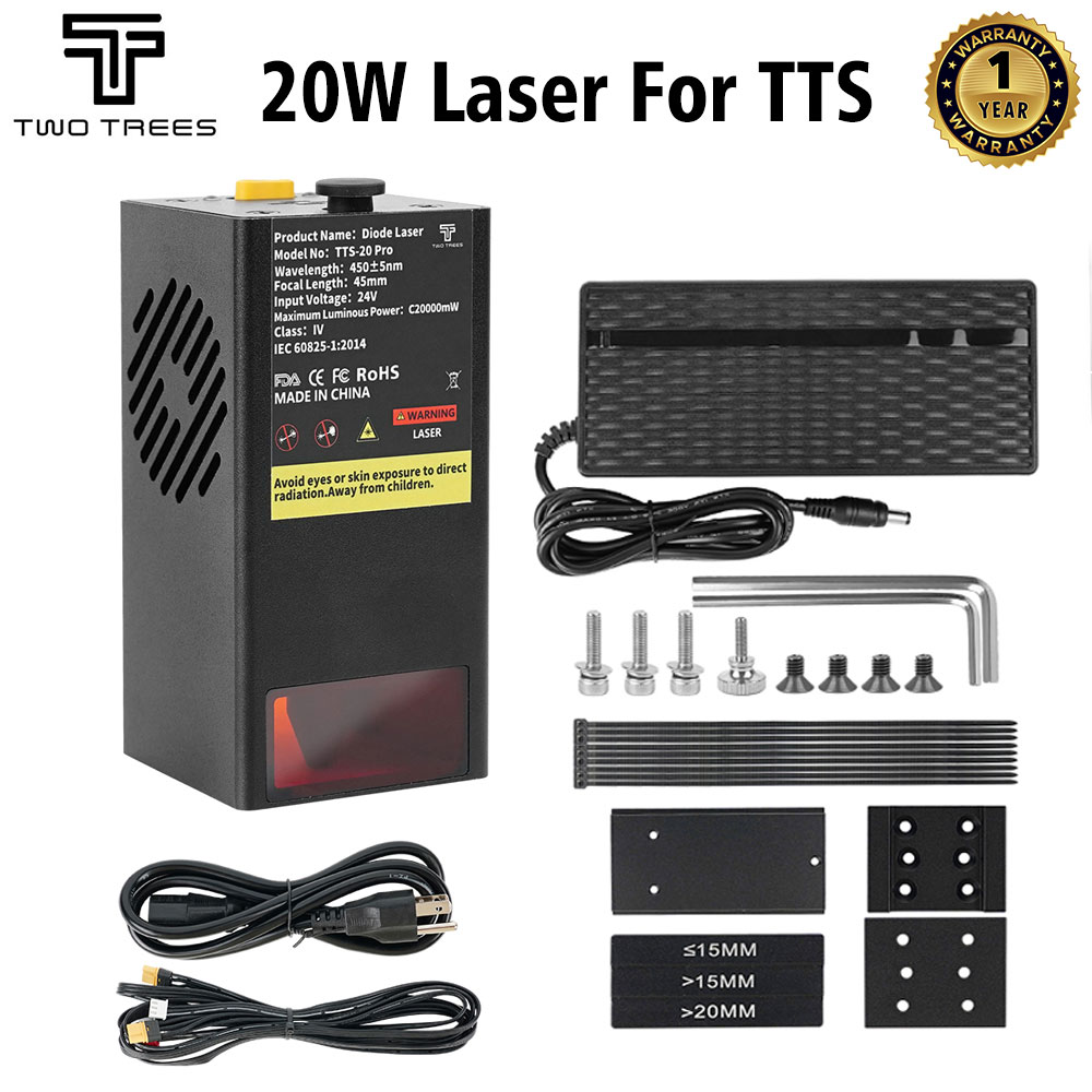 TWOTREES 20W Lazer Modülü TTS- - 20W Laser Engraver Module Upgrade incelemesi ve fiyatı